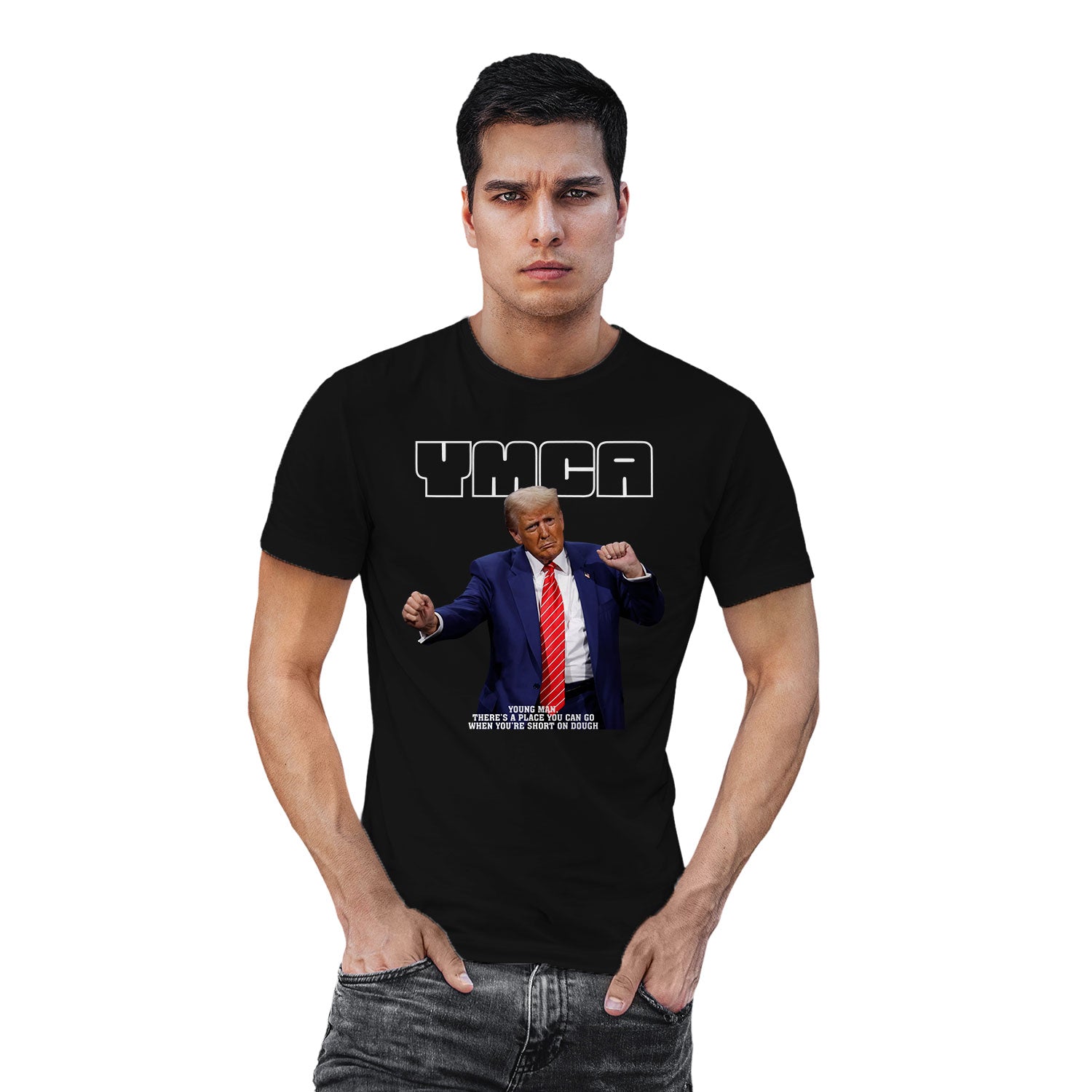 Tantra YMCA Trump Graphic Cotton Unisex T Shirt Casual Wear Original Since 1997 Shipping Globally