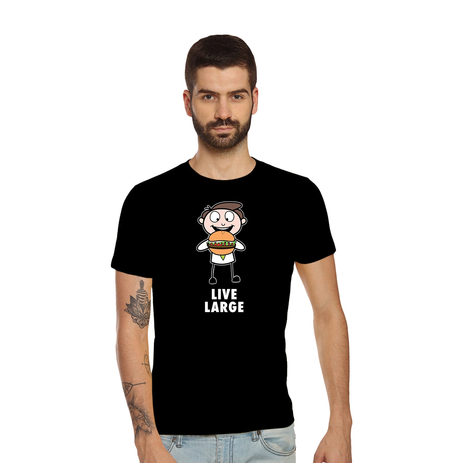 Live Large – Tantra Original Brand Since 1997 – Unisex Cotton Tee Everyday Wear – Shipping Globally!