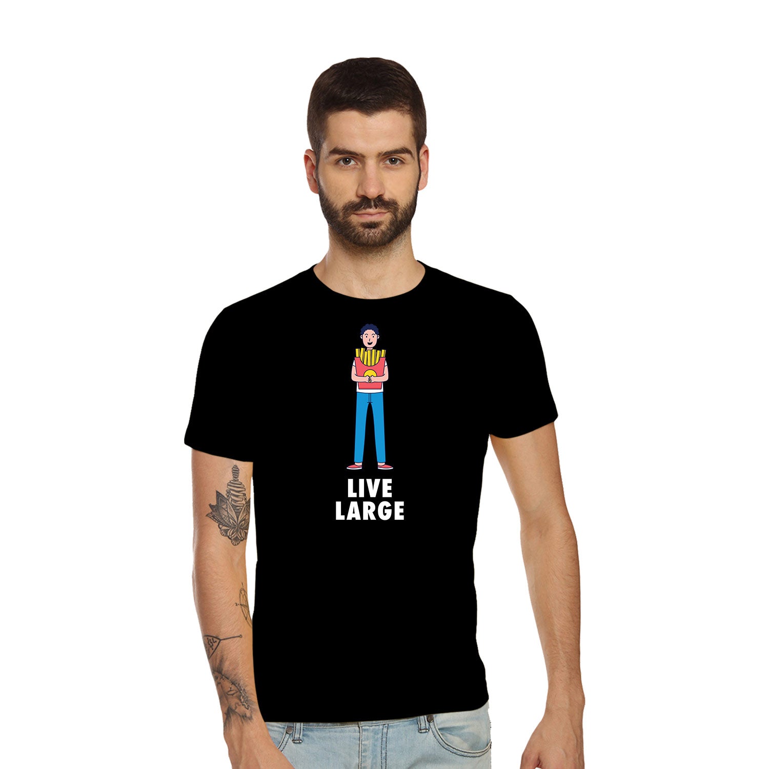 Live Large 2 – Tantra Original Brand Since 1997 – Unisex Cotton Tee Everyday Wear – Shipping Globally!