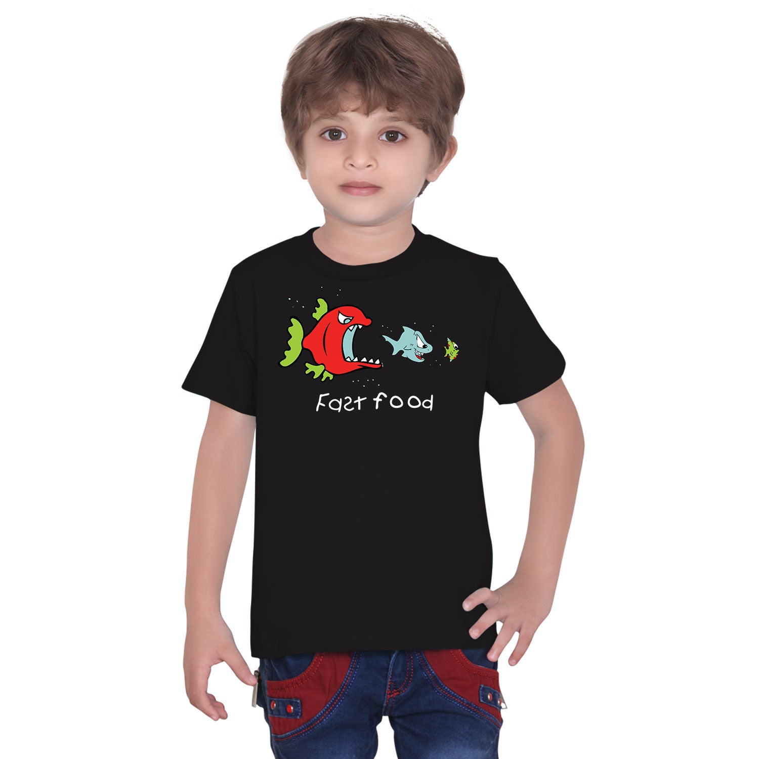 Fast Food - Tantra Original Since 1997 - Cotton Tee for Kids – Funny Cartoon Ocean Humor Tee - Shipping Globally!