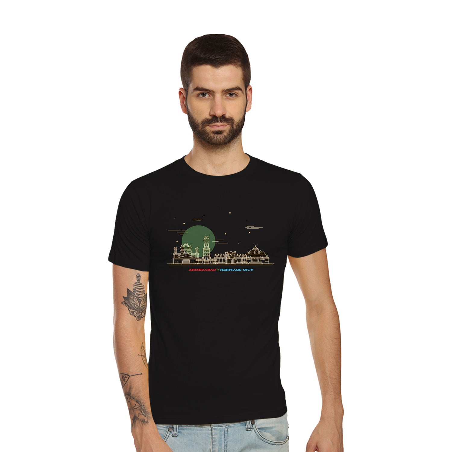 Tantra Ahmedabad City Graphic Cotton Unisex T Shirt Everyday Casual Wear Original Since 1997