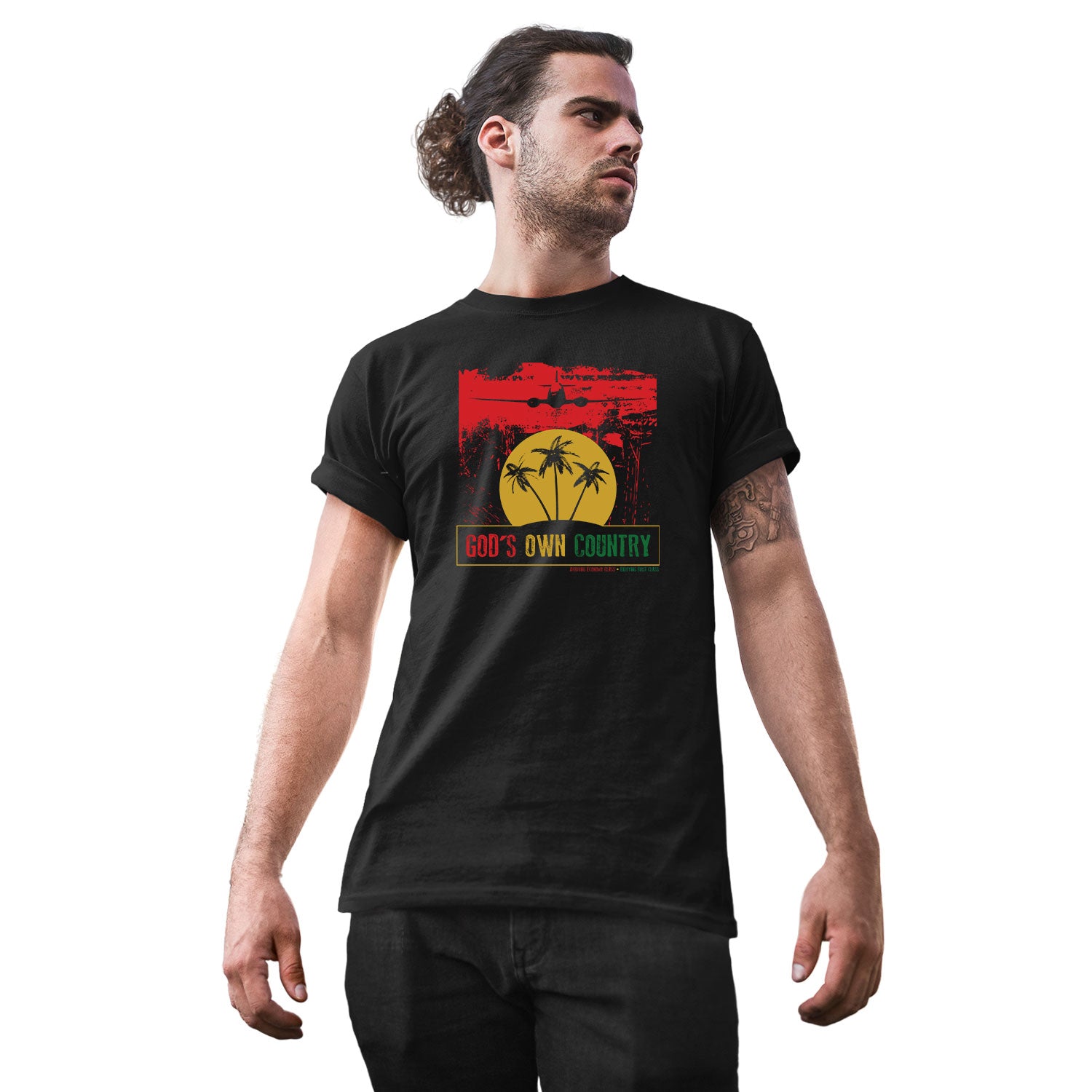 Tantra Gods Own Country Graphic Cotton Unisex T Shirt Travel Nature Print Casual Wear Original Since 1997