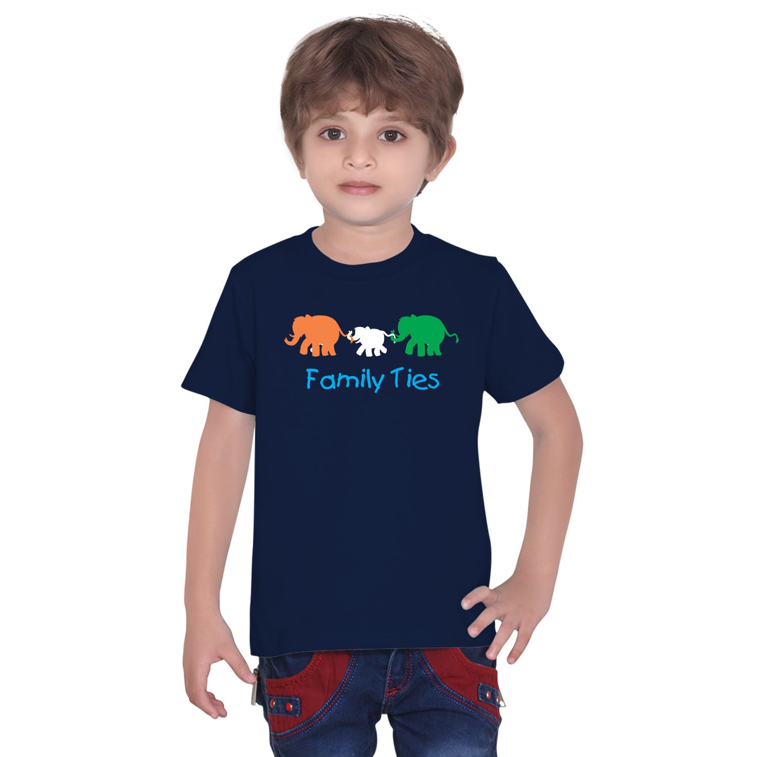 Family Ties – Tantra Original Brand Since 1997 – Kids Graphic Cotton Tee – Cute & Patriotic Family Wear - Shipping Globally!