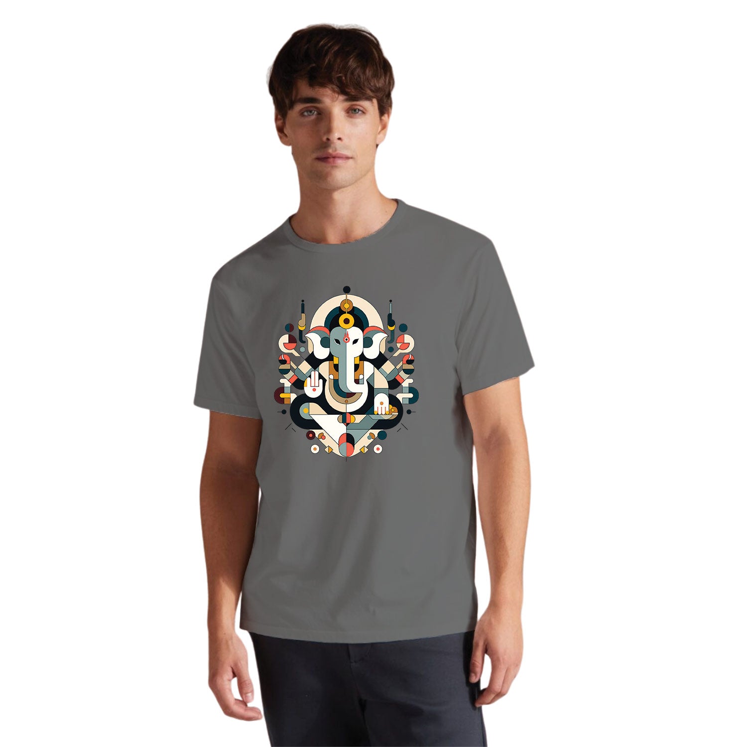 Abstract Ganesha Cotton Unisex T-Shirt Casual Wear Original Since 1997
