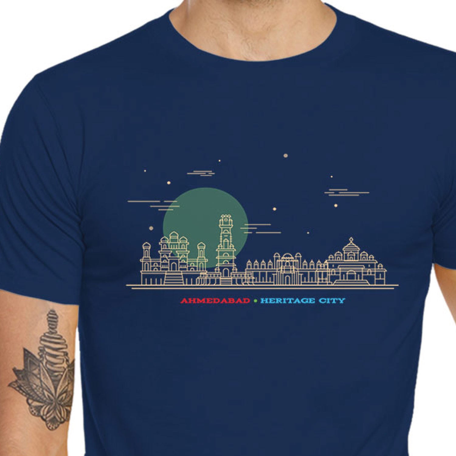 Tantra Ahmedabad City Graphic Cotton Unisex T Shirt Everyday Casual Wear Original Since 1997
