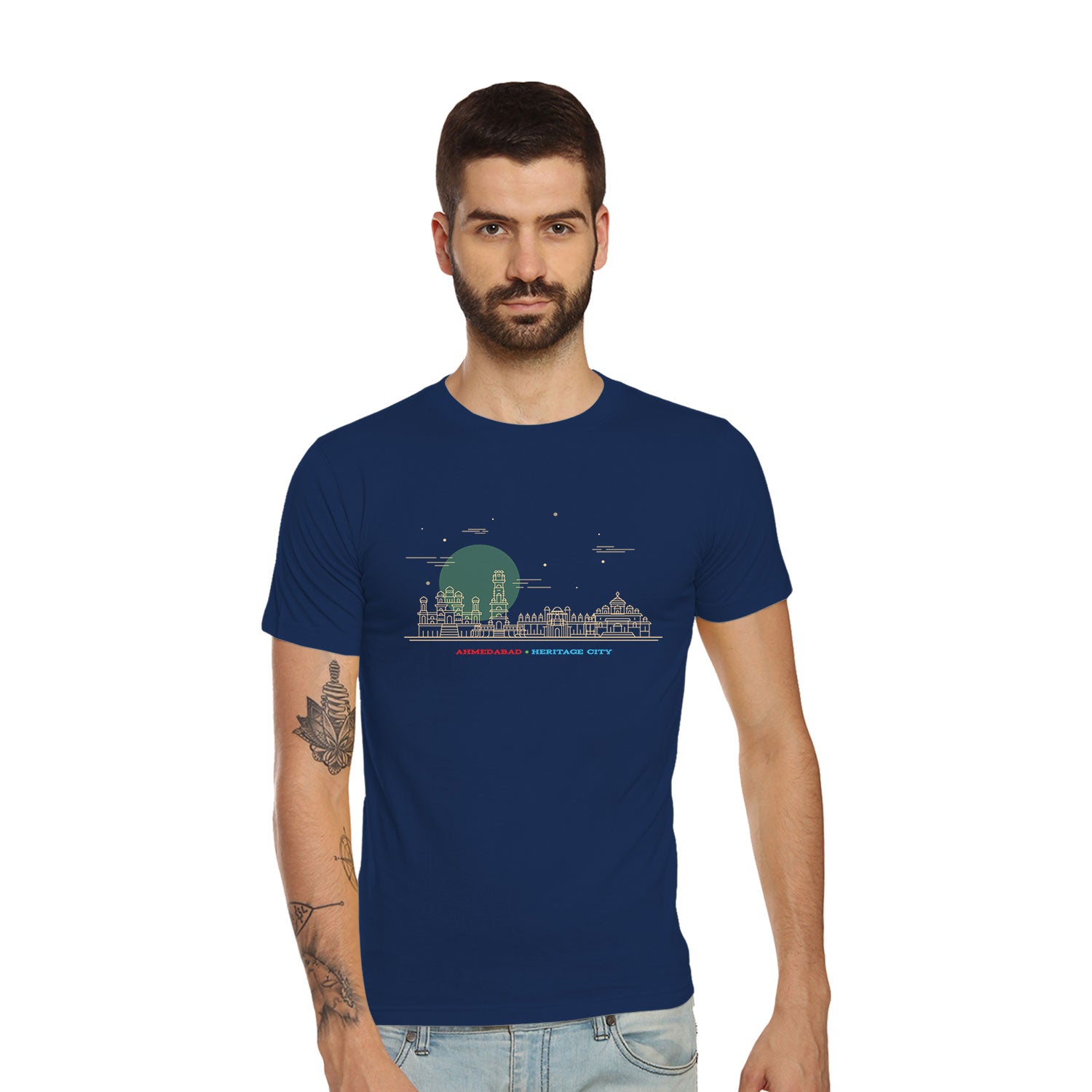 Tantra Ahmedabad City Graphic Cotton Unisex T Shirt Everyday Casual Wear Original Since 1997