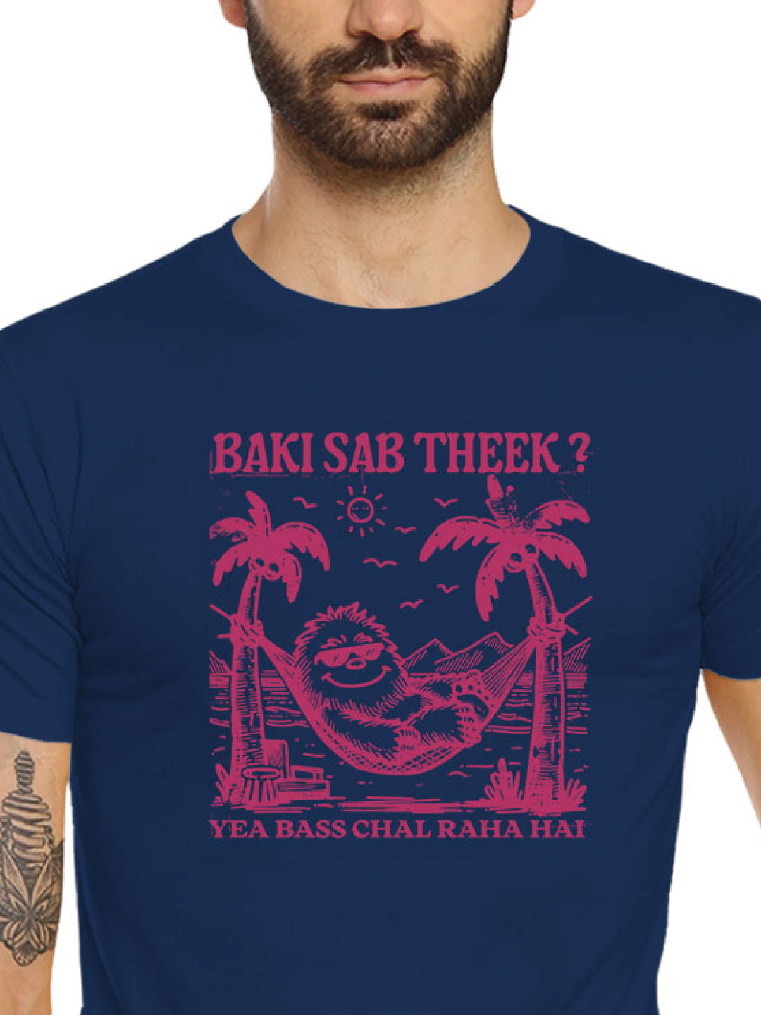 Baki Sab Theek – Tantra Original Brand Since 1997 – Unisex Cotton Tee – Desi Vibe Everyday Wear - Shipping Globally!