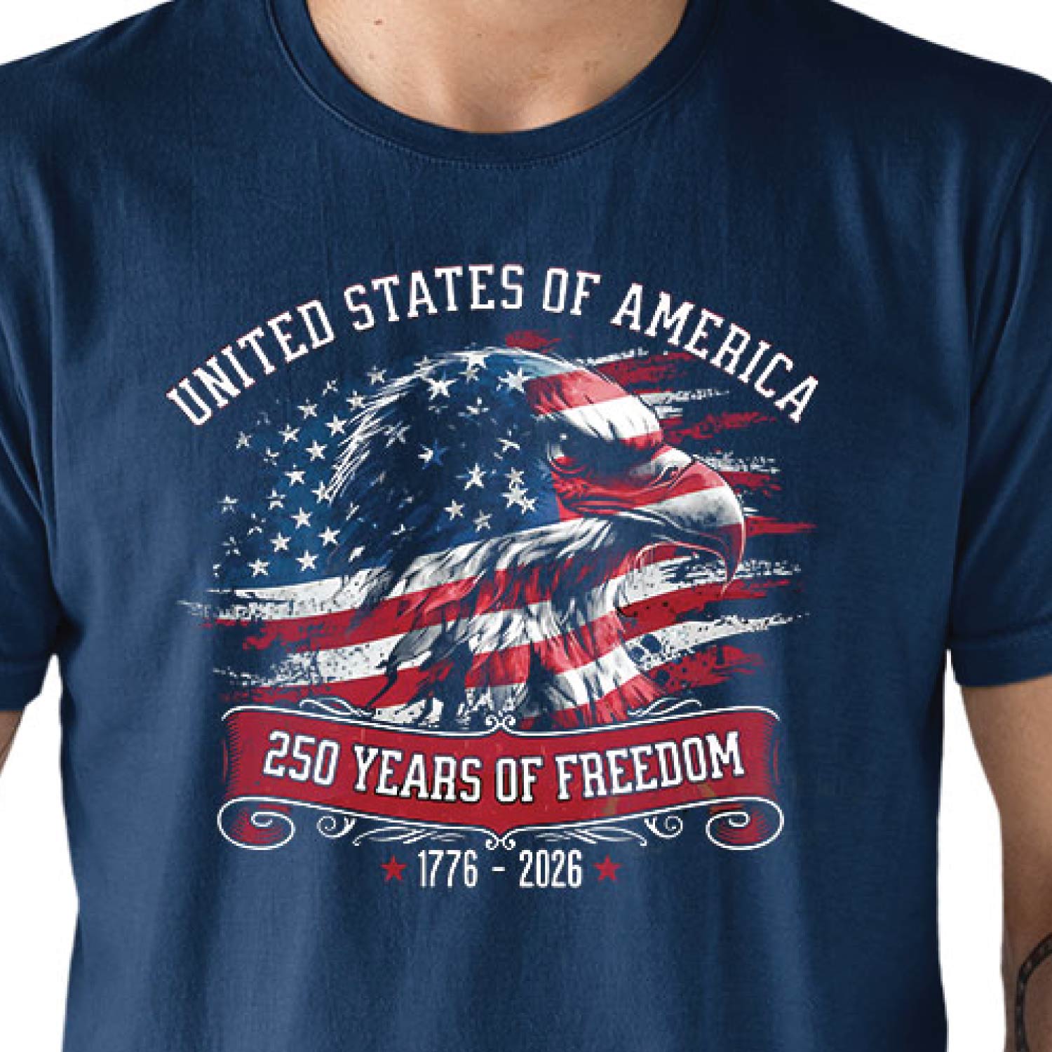 Tantra 250 Years Strong 1776-2026 Cotton Unisex T-Shirt Black Round Neck Everyday Casual Wear Original Since 1997 Shipping Globally