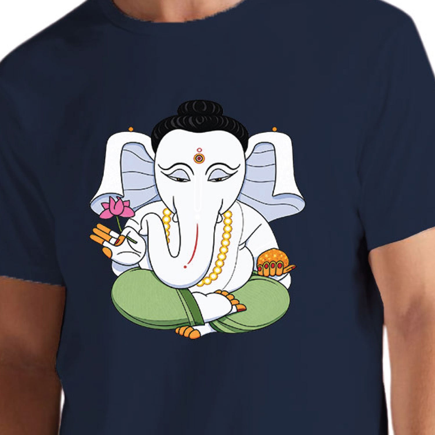 Ganesha Modak 100% Cotton Unisex T-Shirt Everyday Casual Wear Original Since 1997 Shipping Globally