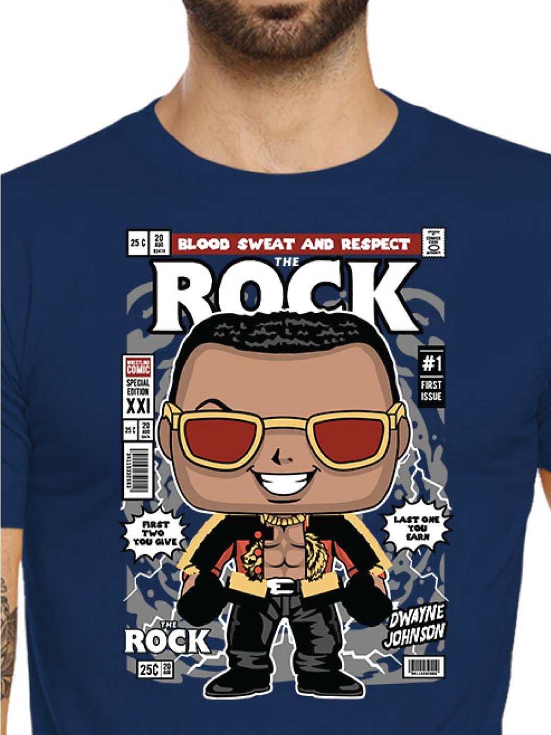 The Rock – Tantra Original Brand Since 1997 – Unisex Cotton Tee – Iconic Print Everyday Wear - Shipping Globally!