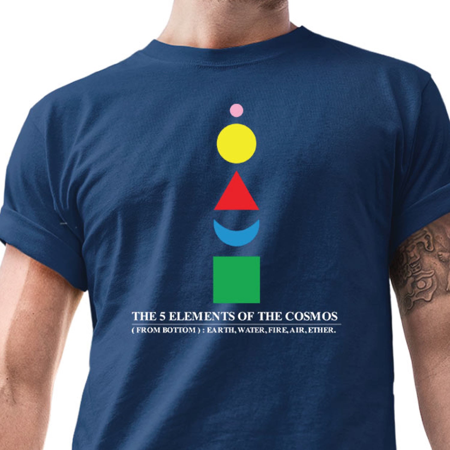 5 Elements of Cosmos – Tantra Original Since 1997 – Unisex Cotton Tee Everyday Wear – Shipping Globally!