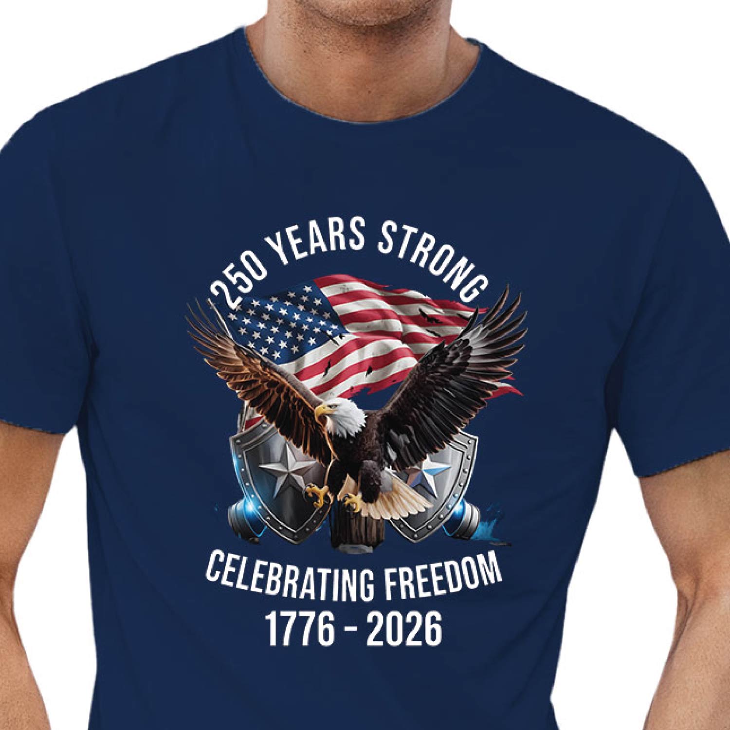 Tantra 250 Years Strong 1776-2026 Cotton Unisex T-Shirt Black Round Neck Everyday Casual Wear Original Since 1997 Shipping Globally