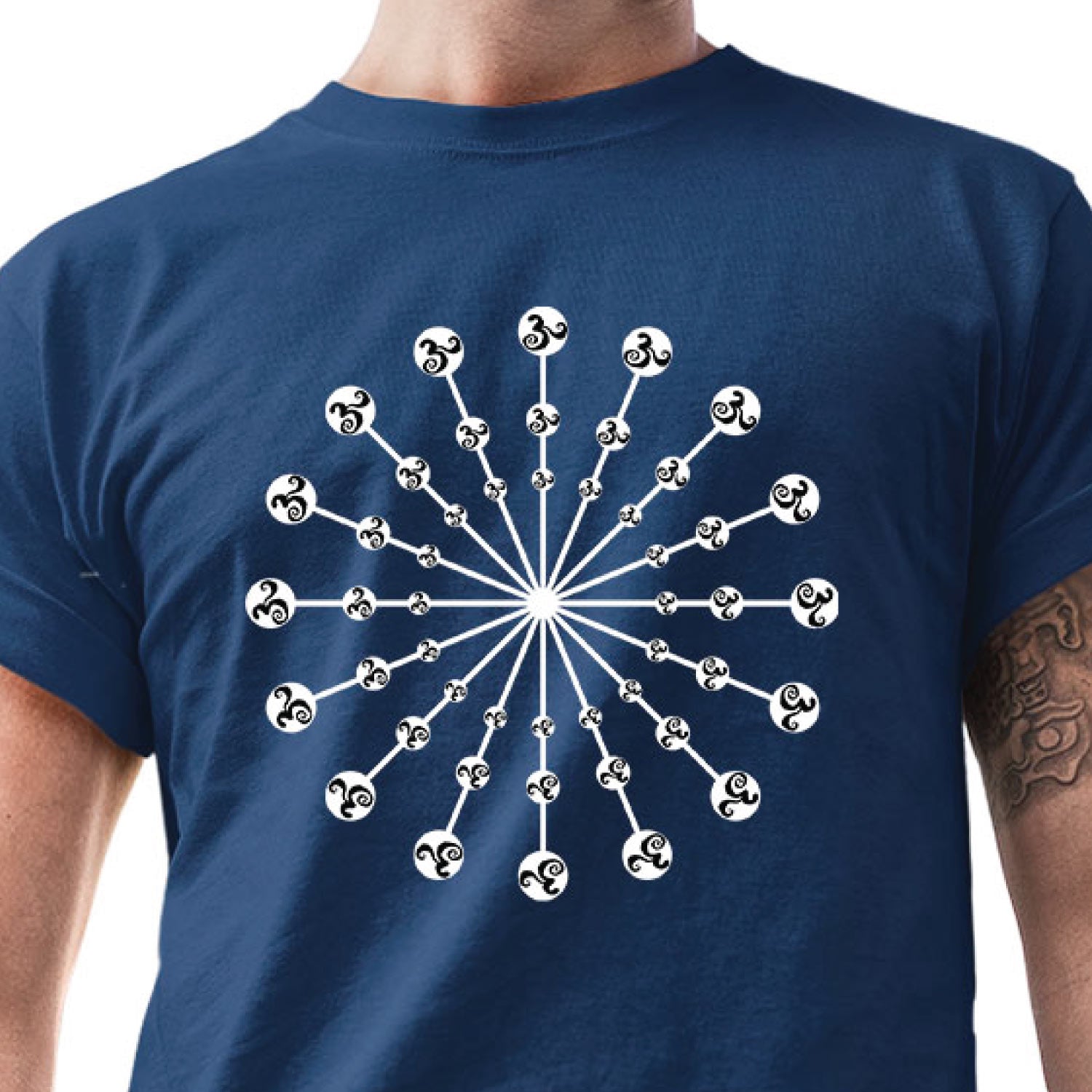 Radial Om – Tantra Original Since 1997 – Unisex Cotton Tee Everyday Wear – Shipping Globally!
