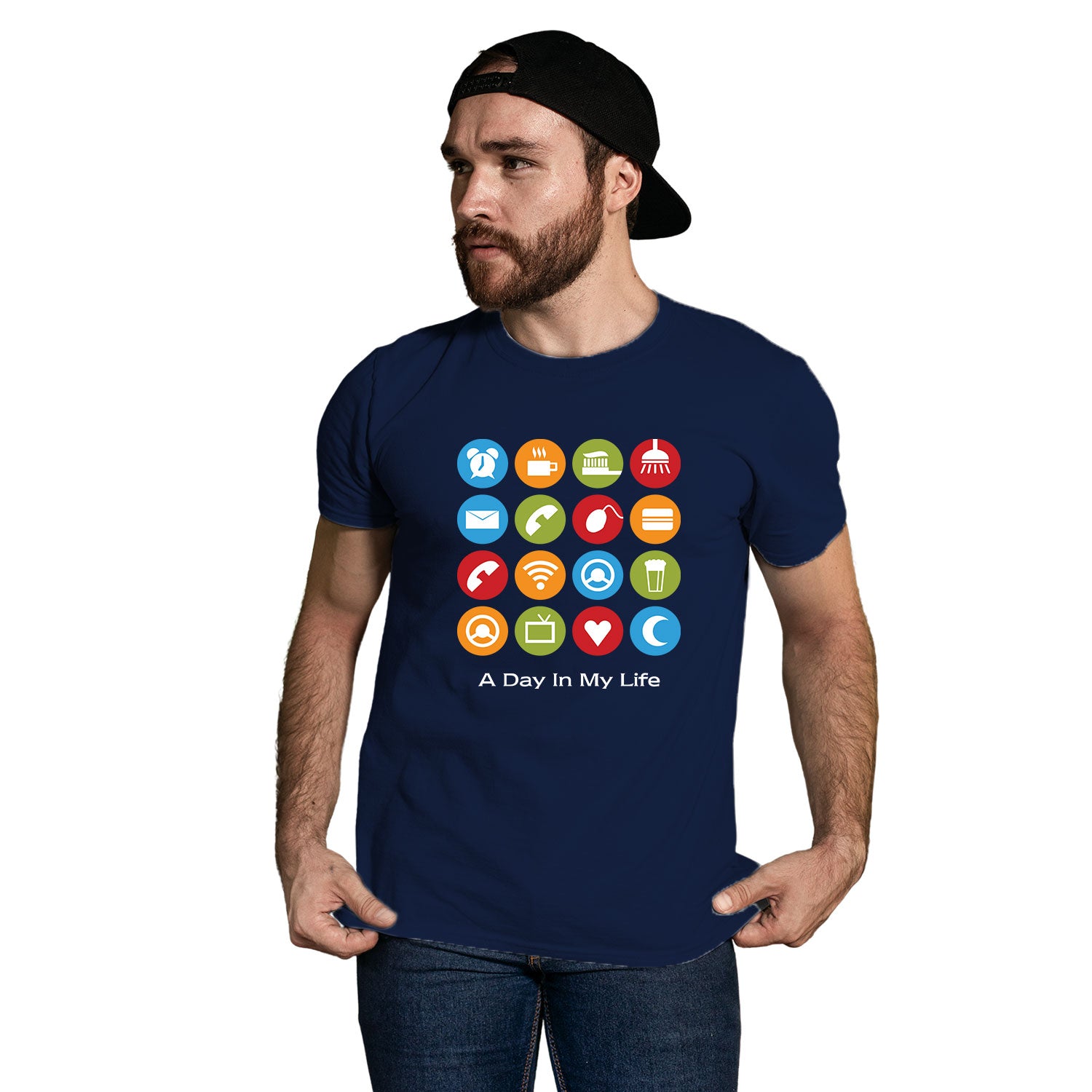 A Day in My Life – Tantra Original Brand Since 1997 – Unisex Cotton Tee Everyday Wear - Shipping Globally!