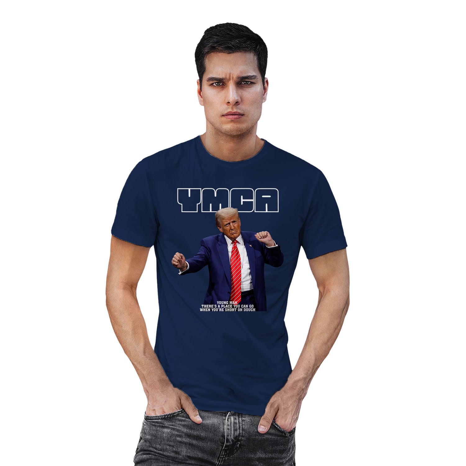 Tantra YMCA Trump Graphic Cotton Unisex T Shirt Casual Wear Original Since 1997 Shipping Globally