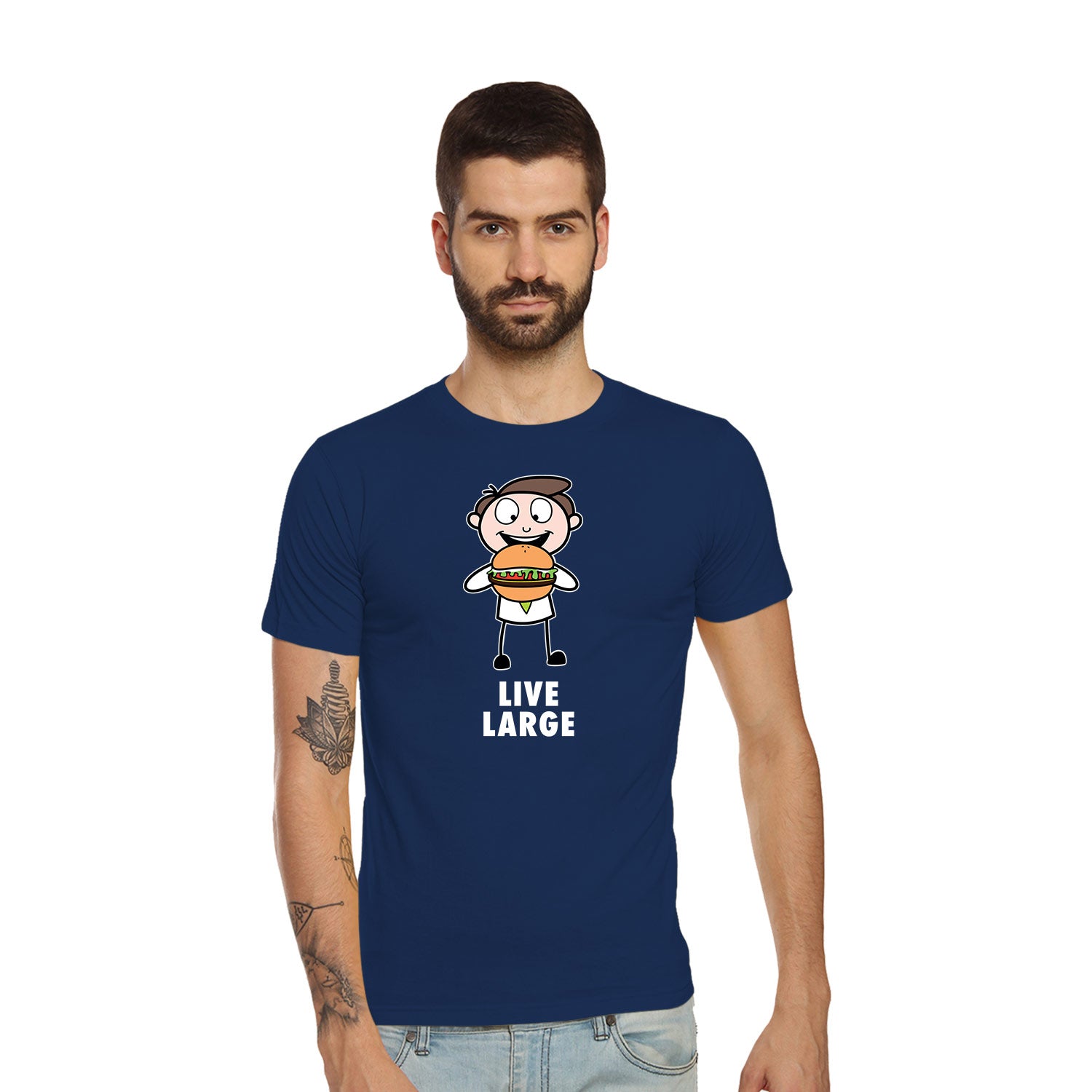 Live Large – Tantra Original Brand Since 1997 – Unisex Cotton Tee Everyday Wear – Shipping Globally!