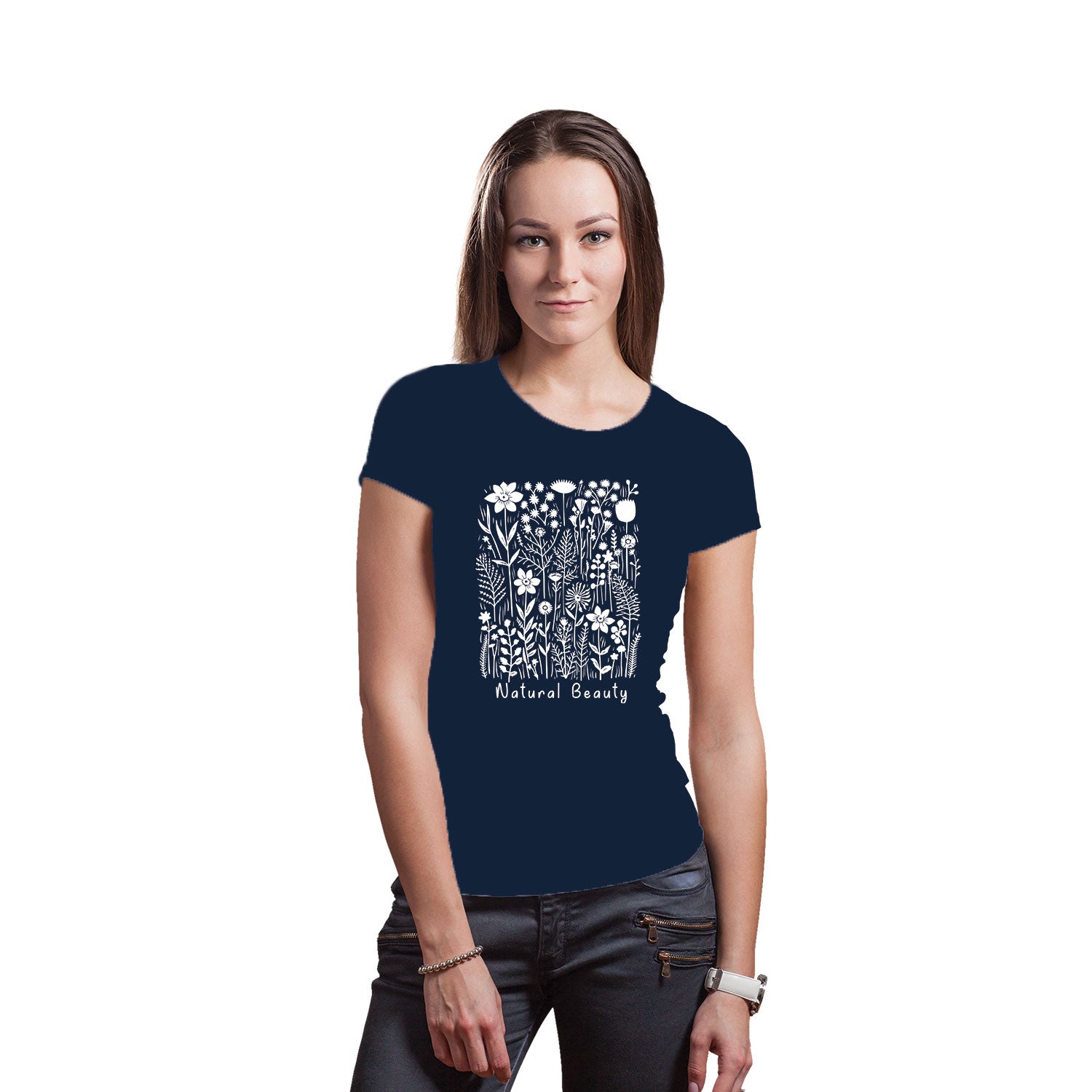 Tantra Natural Beauty Women's Graphic Print Cotton T-shirt Original Since 1997 Shipping Globally