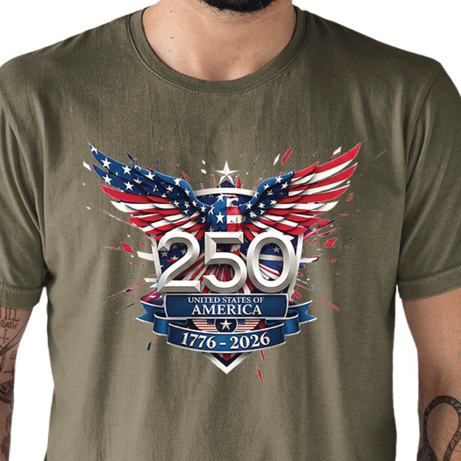 Tantra 250 Years Strong 1776-2026 Cotton Unisex T-Shirt Black Round Neck Everyday Casual Wear Original Since 1997 Shipping Globally