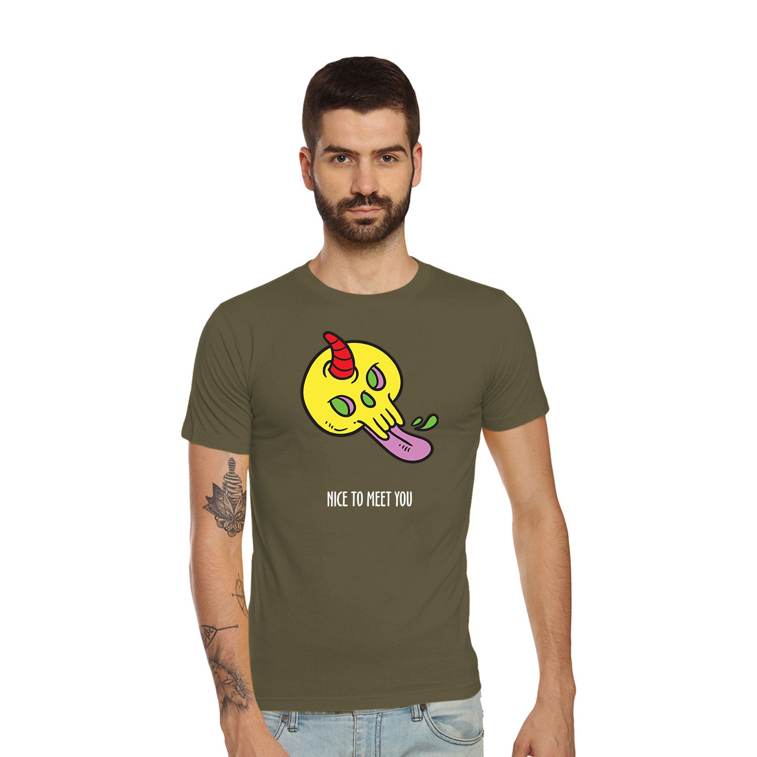 Nice to Meet You Tantra Original Since 1997 – Unisex Cotton Tee Casual Wear – Shipping Globally!