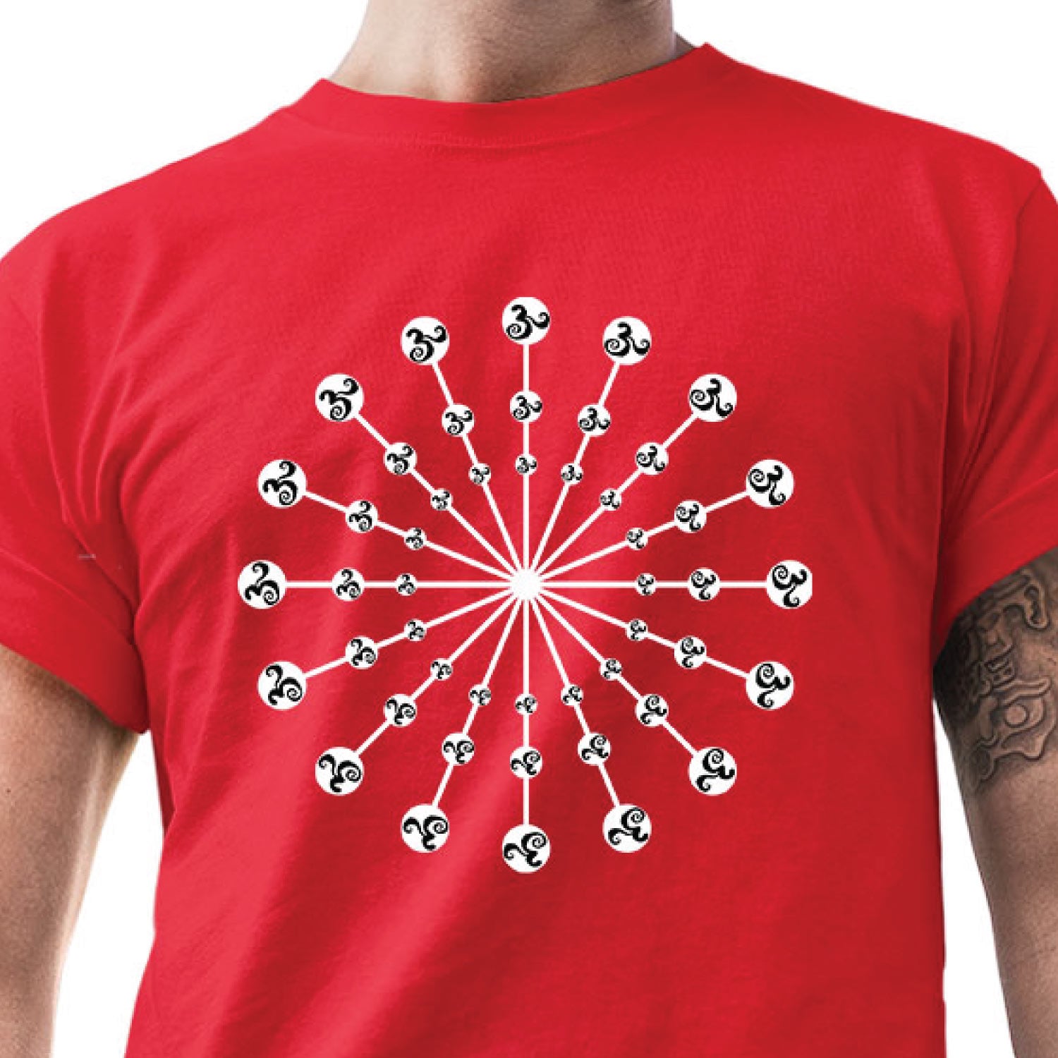 Radial Om – Tantra Original Since 1997 – Unisex Cotton Tee Everyday Wear – Shipping Globally!
