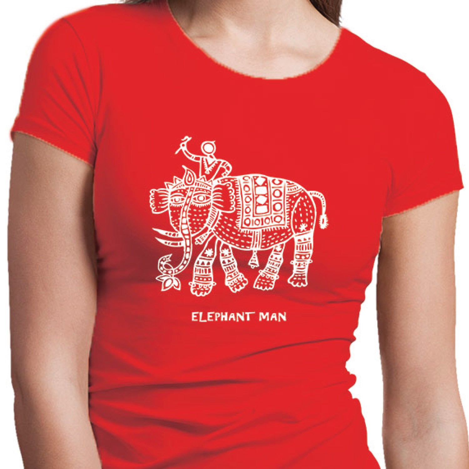 Tantra Elephant Man Women’s Cotton T-Shirt Everyday Casual Wear Original Since 1997 Shipping Globally