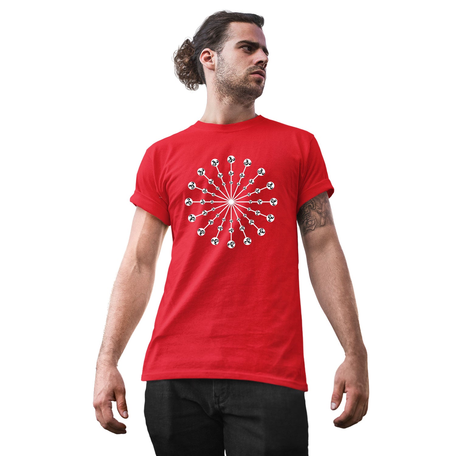 Radial Om – Tantra Original Since 1997 – Unisex Cotton Tee Everyday Wear – Shipping Globally!