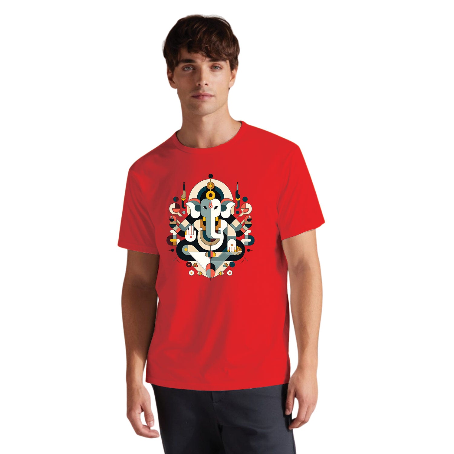 Abstract Ganesha Cotton Unisex T-Shirt Casual Wear Original Since 1997