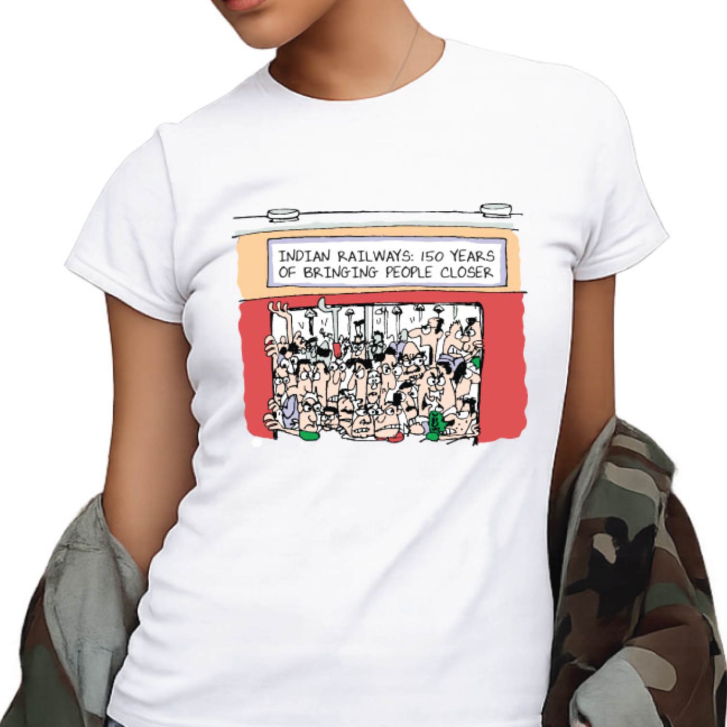 Tantra Local Train Cotton Women’s T-Shirt Everyday Casual Wear Original Since 1997 Shipping Globally