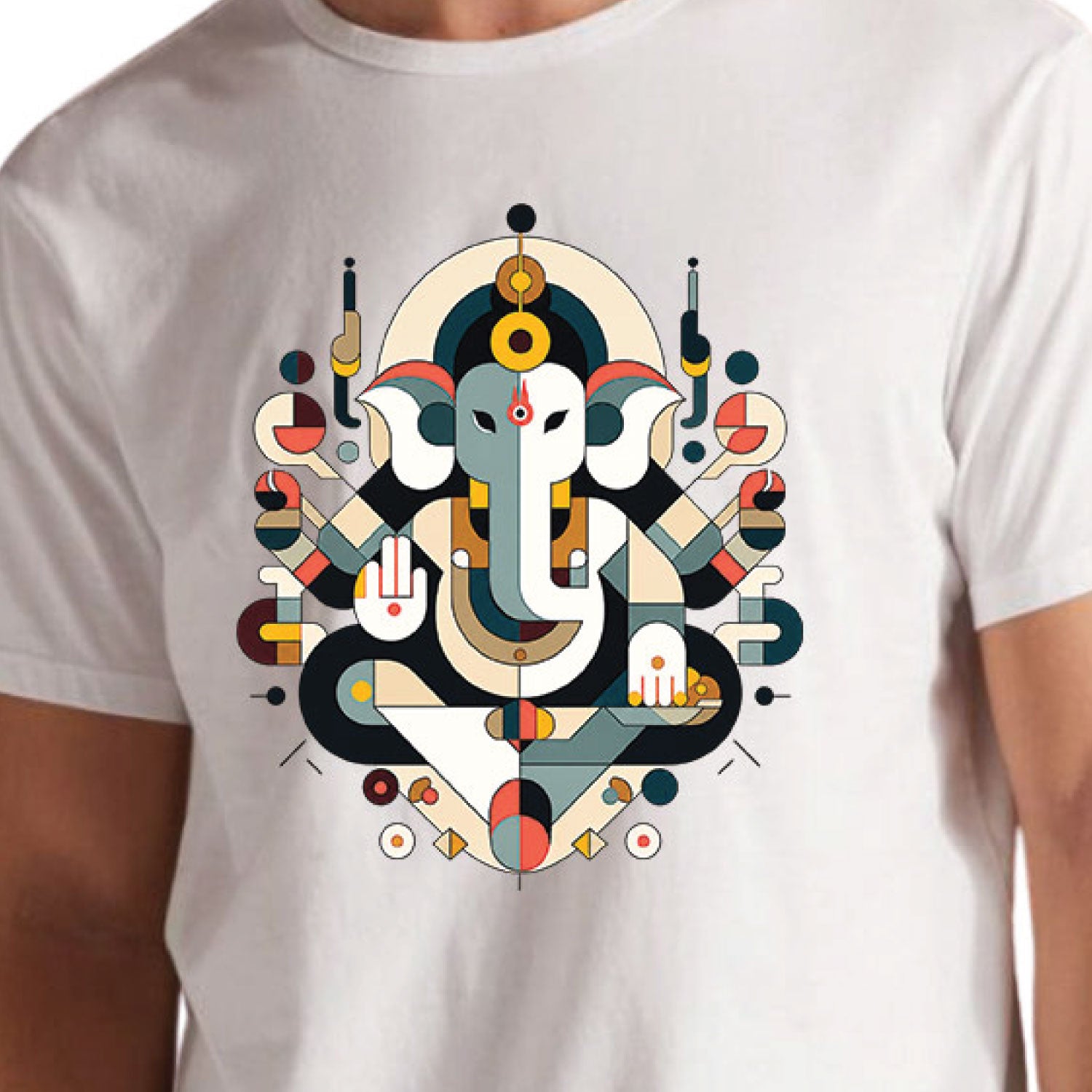 Abstract Ganesha Cotton Unisex T-Shirt Casual Wear Original Since 1997