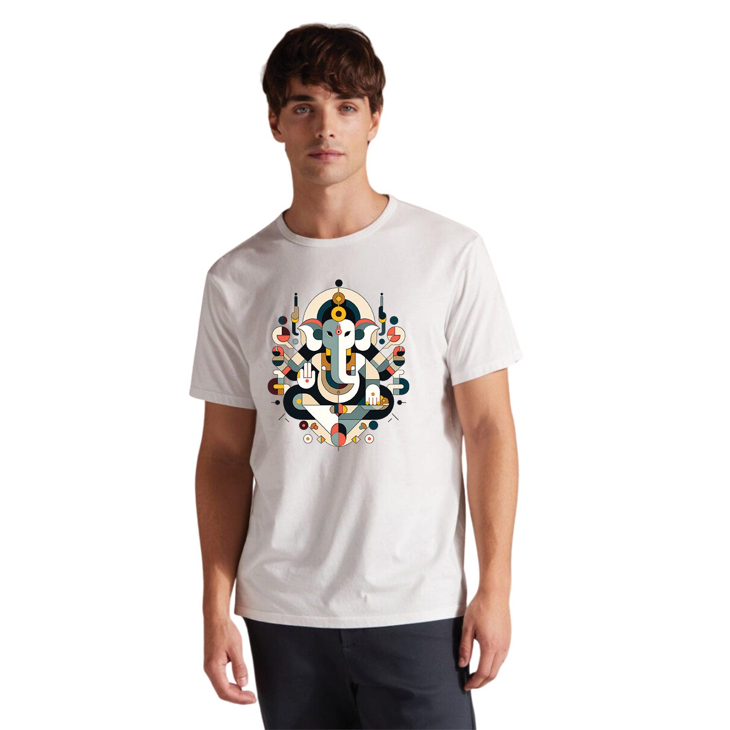 Abstract Ganesha Cotton Unisex T-Shirt Casual Wear Original Since 1997