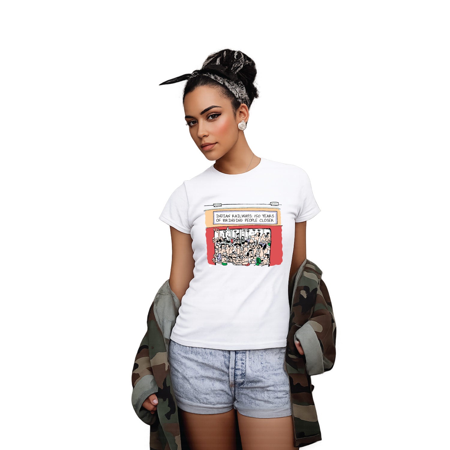 Tantra Local Train Cotton Women’s T-Shirt Everyday Casual Wear Original Since 1997 Shipping Globally