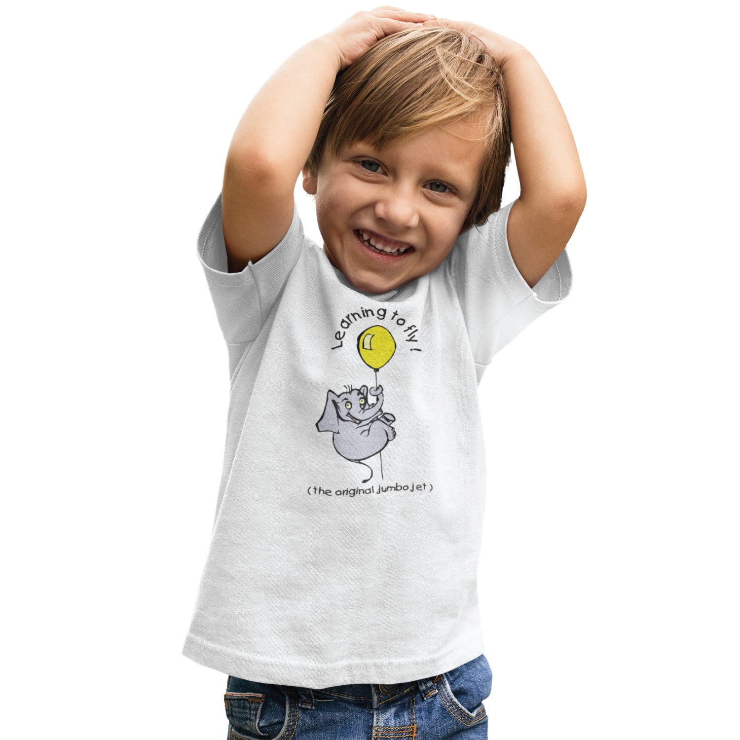 Learning to Fly Kids Tee – Tantra Original Since 1997 – Cotton Tee Everyday Wear – Shipping Globally!