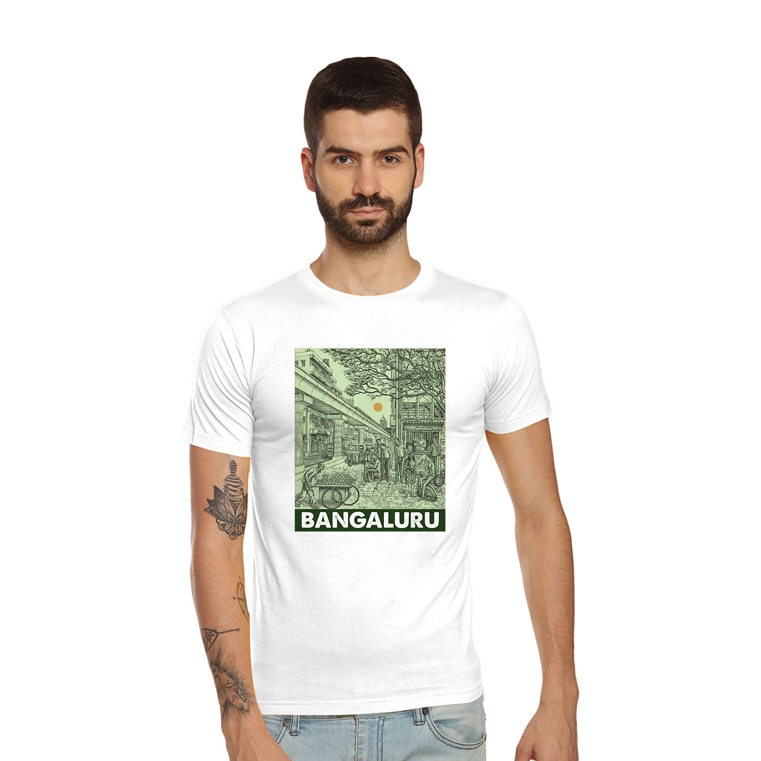 Tantra Bengaluru City Graphic Cotton Unisex T Shirt Everyday Casual Wear Original Since 1997
