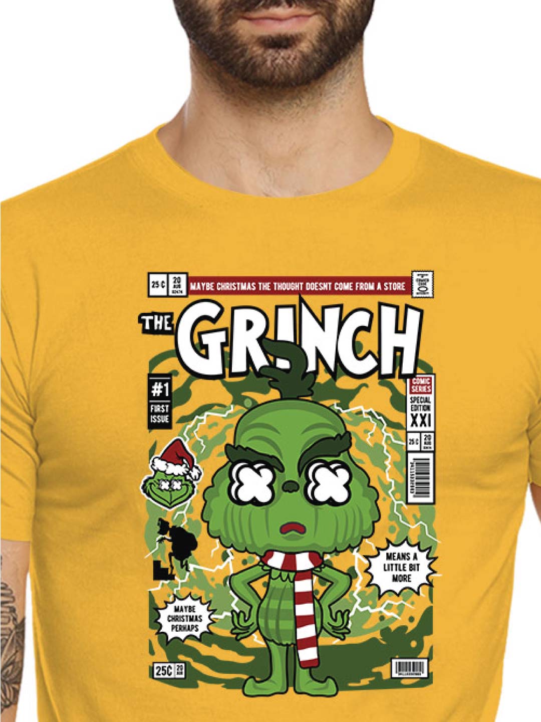 Grinch – Tantra Original Brand Since 1997 – Unisex Cotton Tee Everyday Wear - Shipping Globally!