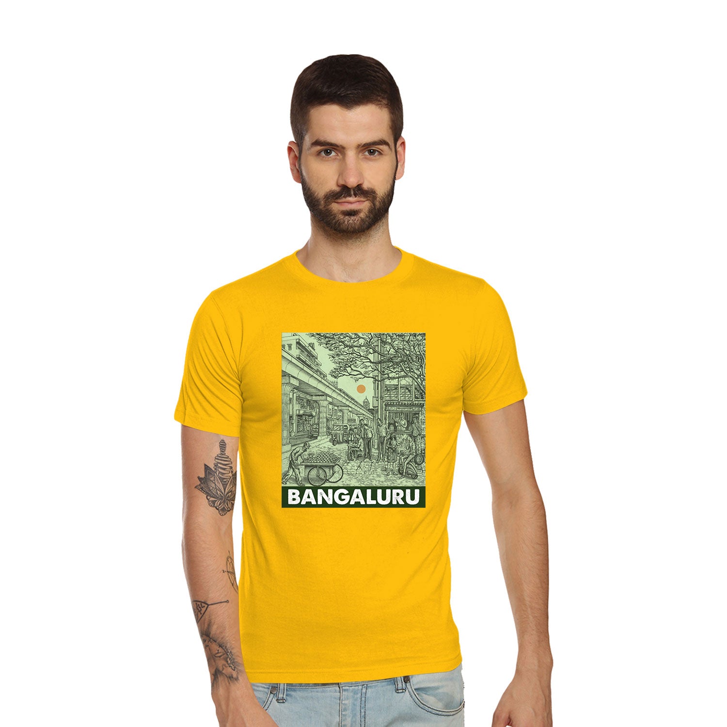 Tantra Bengaluru City Graphic Cotton Unisex T Shirt Everyday Casual Wear Original Since 1997