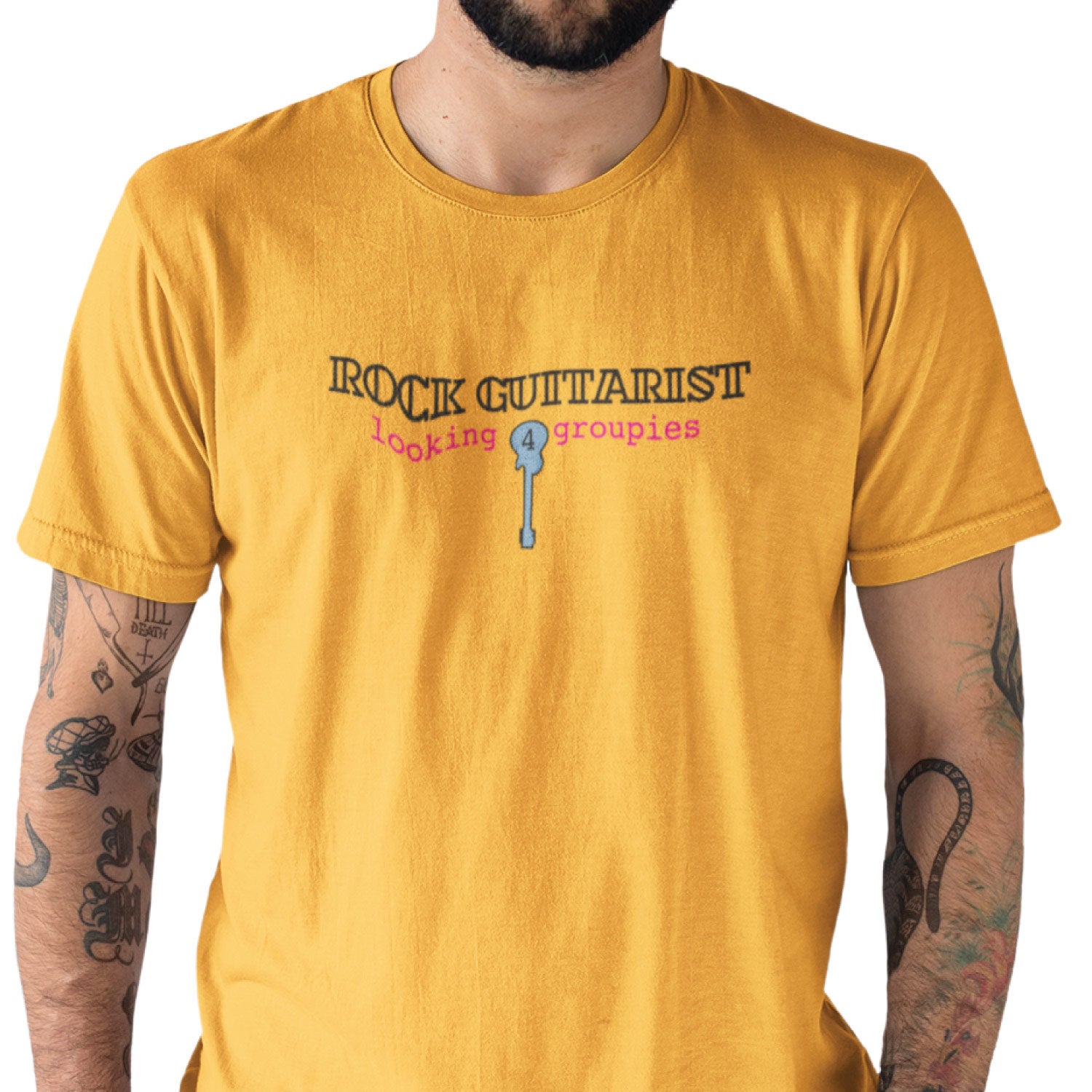 Rock Guitarist – Tantra Original Since 1997 – Unisex Cotton Tee Everyday Wear – Shipping Globally!