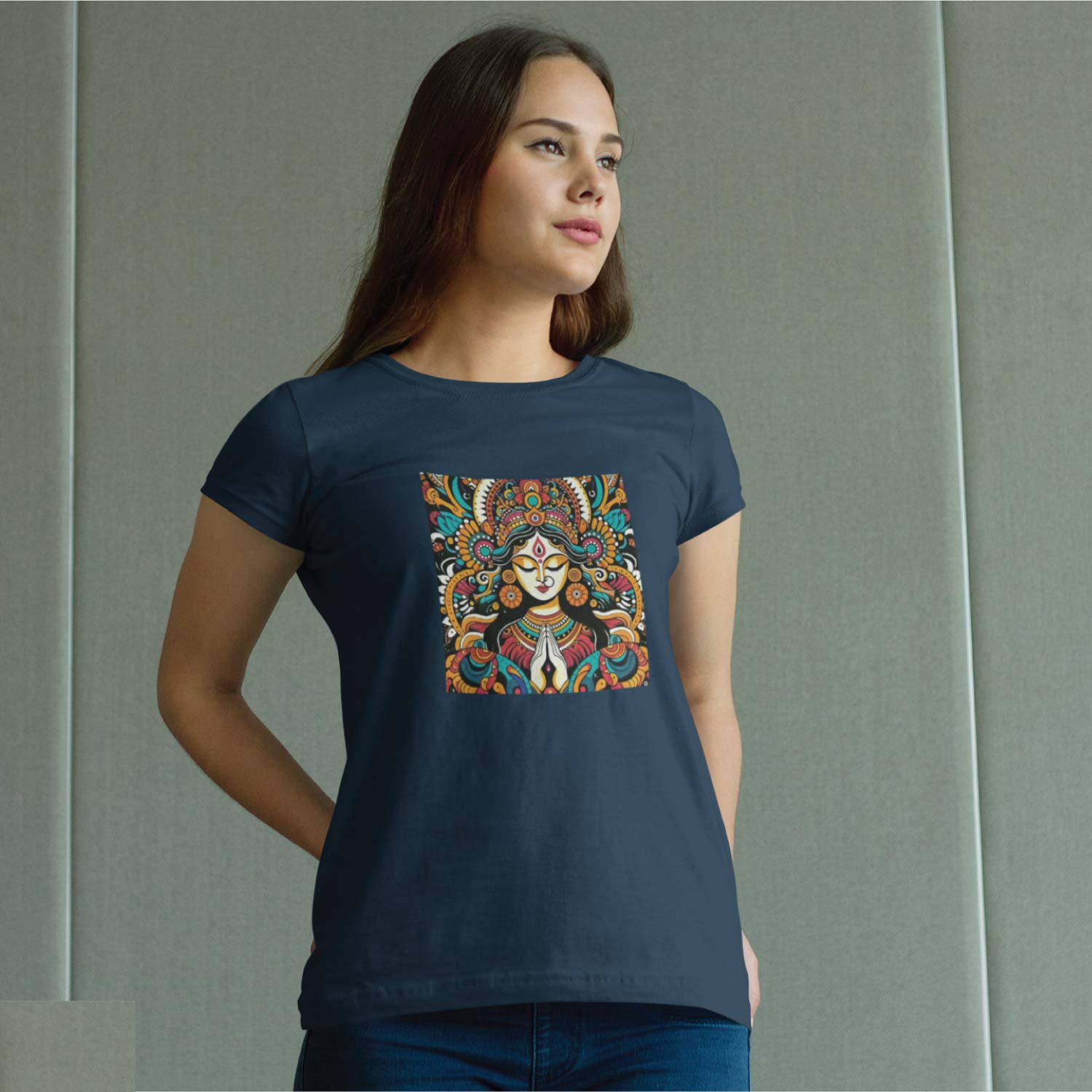 Tantra Goddess Women's 100% Cotton Round Neck Graphic Printed T-Shirt - Shipping Globally!