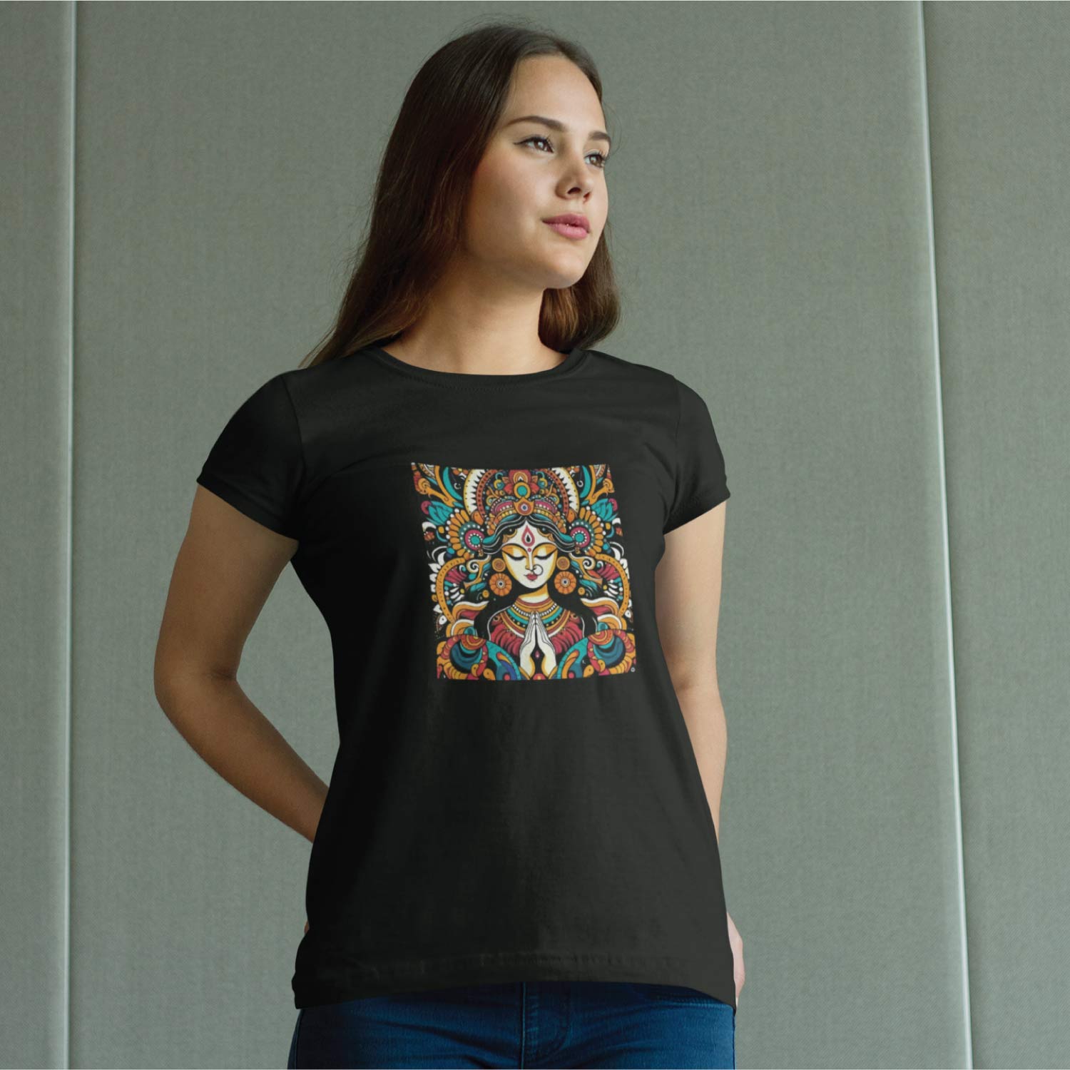 Tantra Goddess Women's 100% Cotton Round Neck Graphic Printed T-Shirt - Shipping Globally!
