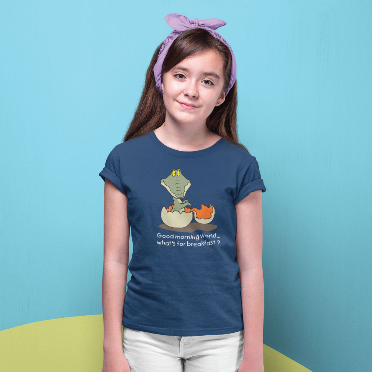 Good Morning Kids Cotton T-Shirt Regular Fit Casual Wear Original Since 1997 Shipping Globally