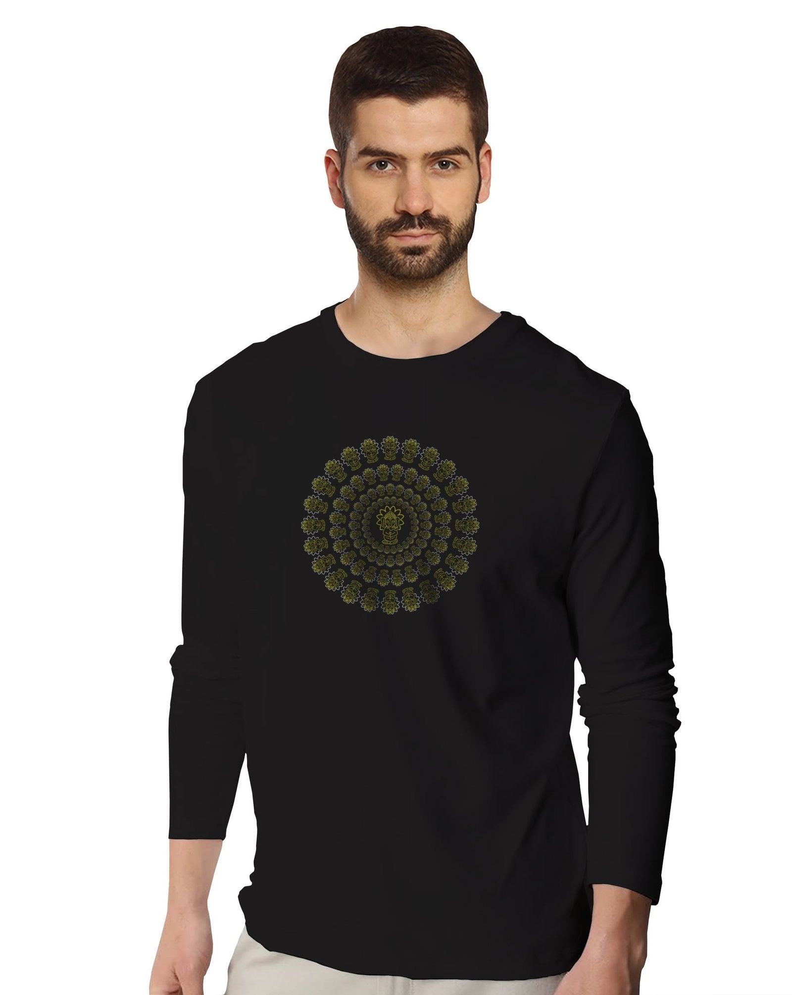 Ganesh Mandala (Full Sleeves) - Mens T-shirts - Shipping Globally!