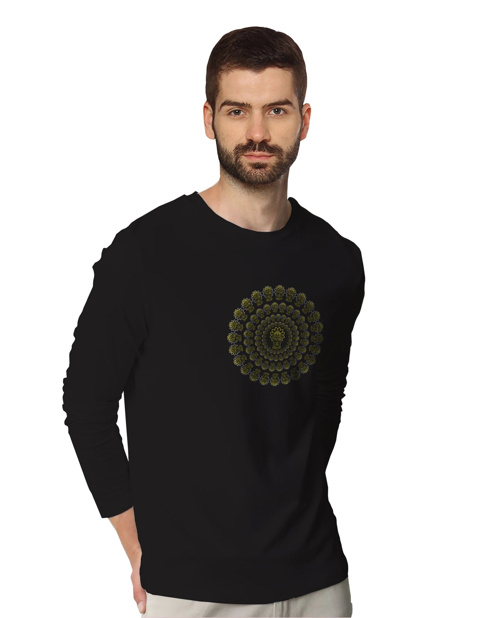 Ganesh Mandala (Full Sleeves) - Mens T-shirts - Shipping Globally!