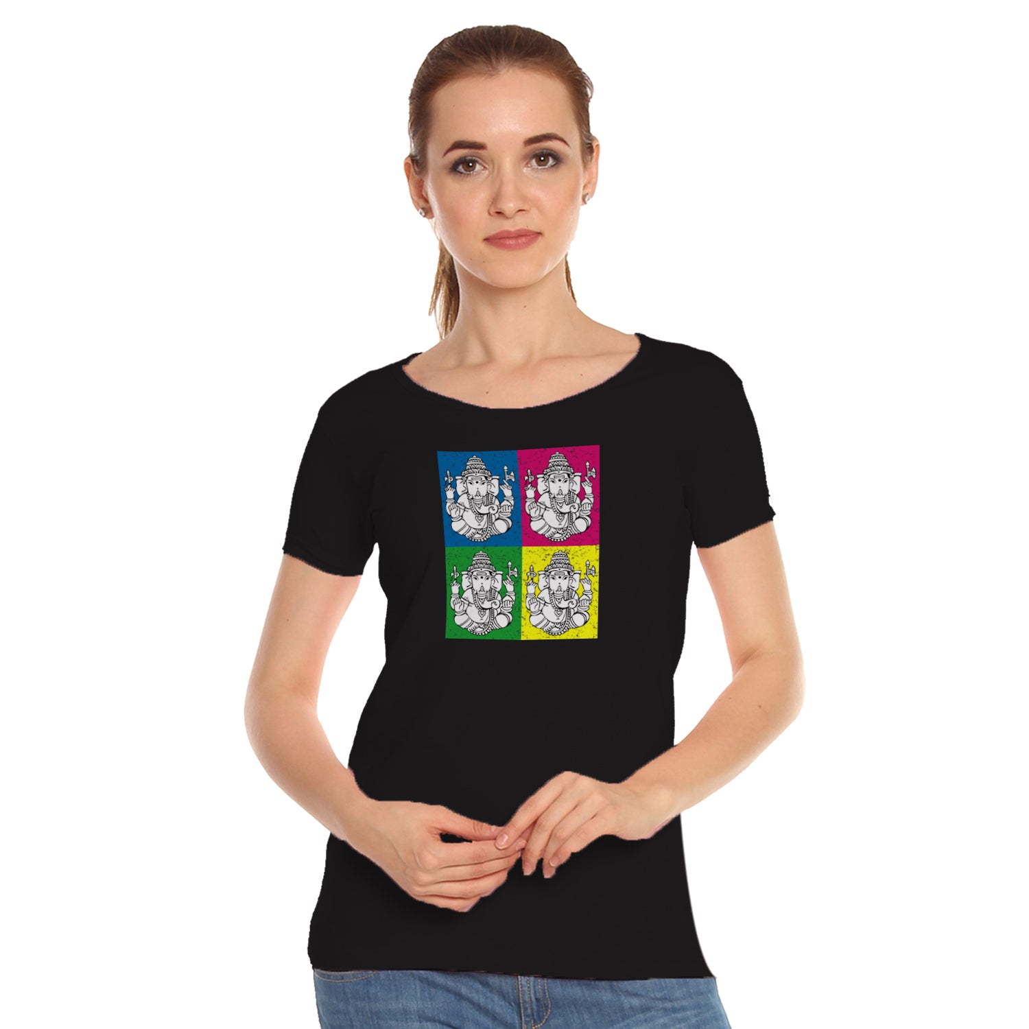 Ganesh Pop – Women’s Tee – Tantra Original Since 1997 – Shipping Globally