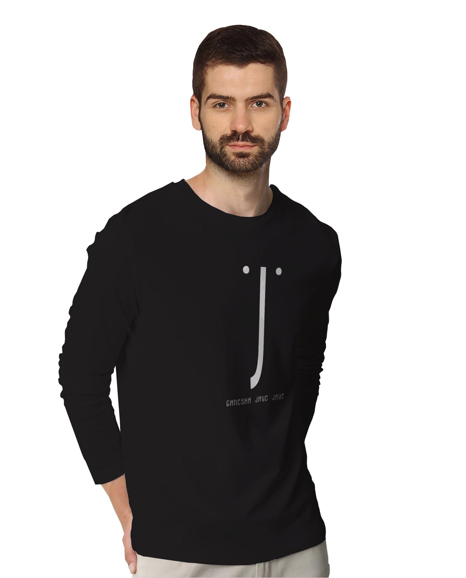 Ganesha Jaye Jaye (Full Sleeves) - Mens t-shirts - Shipping Globally!