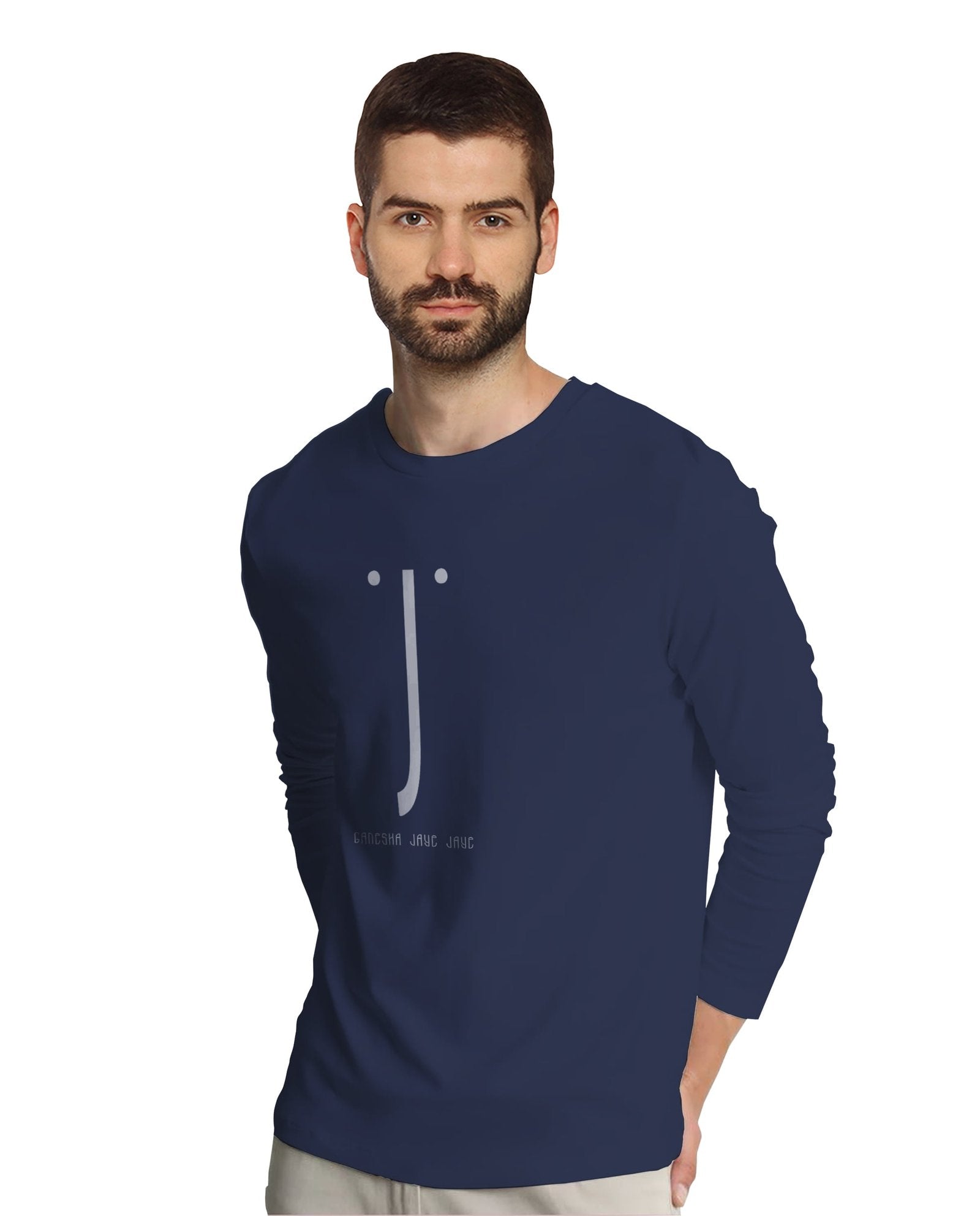 Ganesha Jaye Jaye (Full Sleeves) - Mens t-shirts - Shipping Globally!
