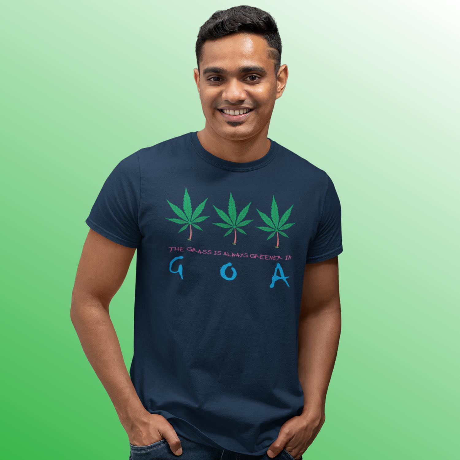 Goa Grass T-Shirt – Tantra Original Brand Since 1997 – Unisex Graphic Cotton Tee – Chill & Laid-Back Casual Wear - Shipping Globally!