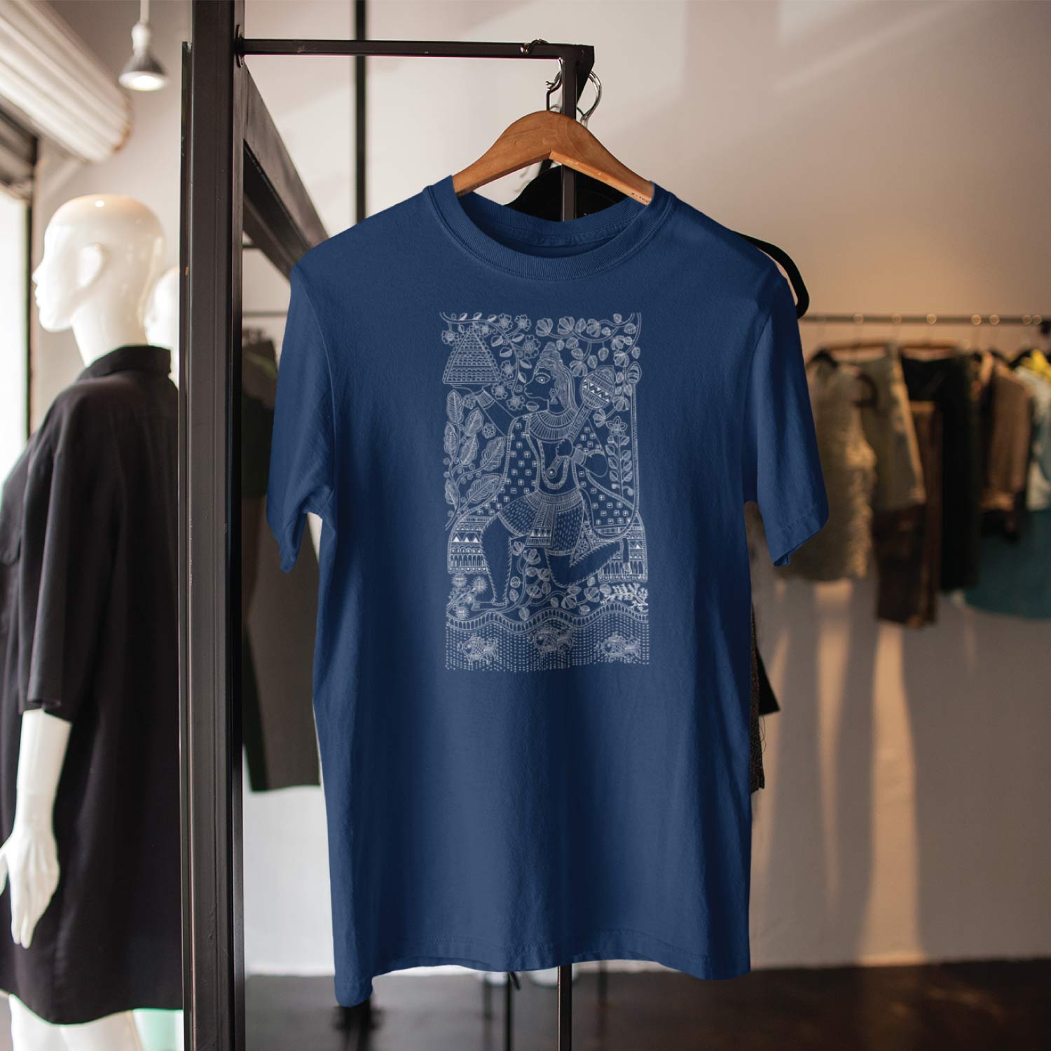 Hanuman – Tantra Original Brand Since 1997 – Unisex Cotton Tee Everyday Wear - Shipping Globally!
