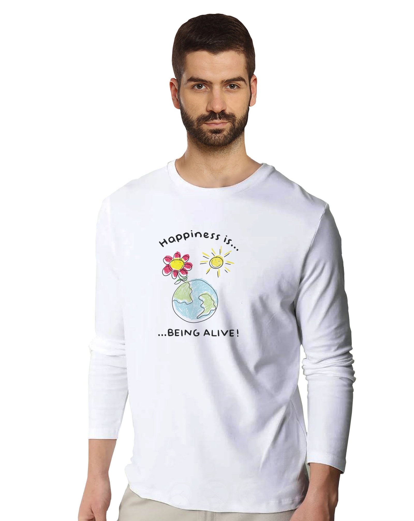 Happiness 2 (Full Sleeves) - Mens T-shirts - Shipping Globally!