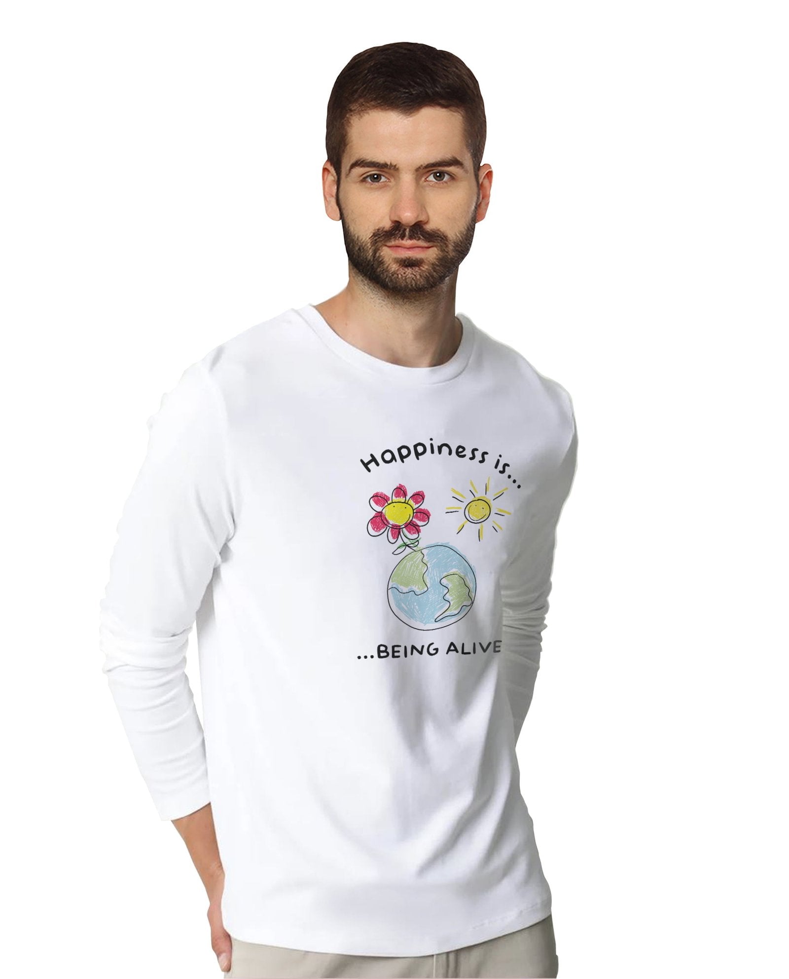 Happiness 2 (Full Sleeves) - Mens T-shirts - Shipping Globally!