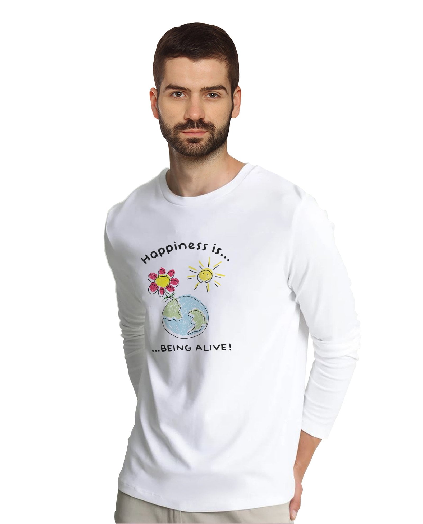 Happiness 2 (Full Sleeves) - Mens T-shirts - Shipping Globally!