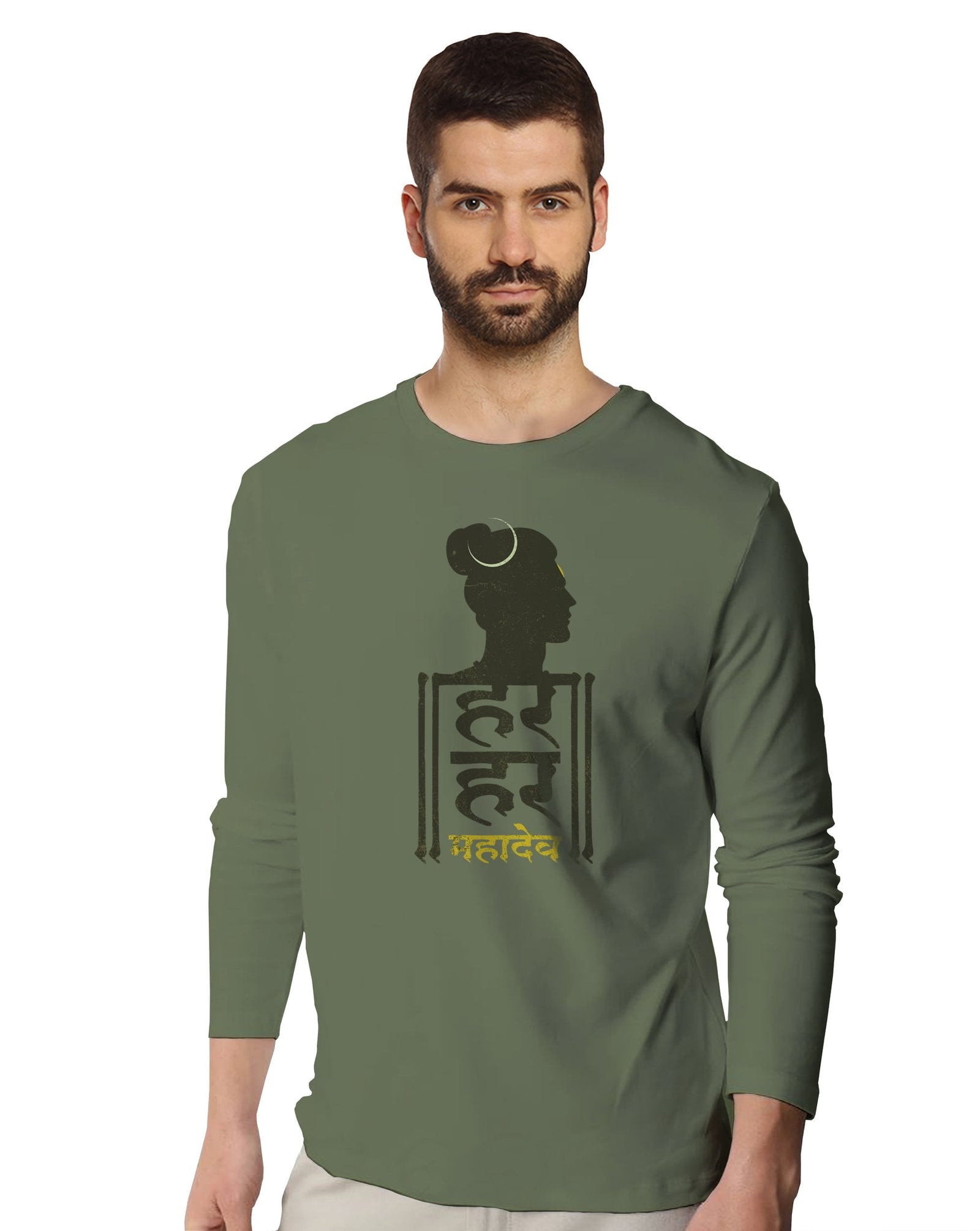 Har Har Mahadev (Full Sleeves) - Mens Tshirts - Shipping Globally!